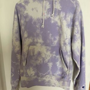 Tie-die champion hoodie small